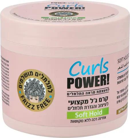 קרם ג'ל מקצועי לעיצוב והגדרת תלתלים עם אחיזה רכה פרוהייר