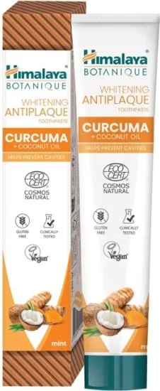 משחת שיניים כורכום אורגנית מלבינה מבית Himalaya