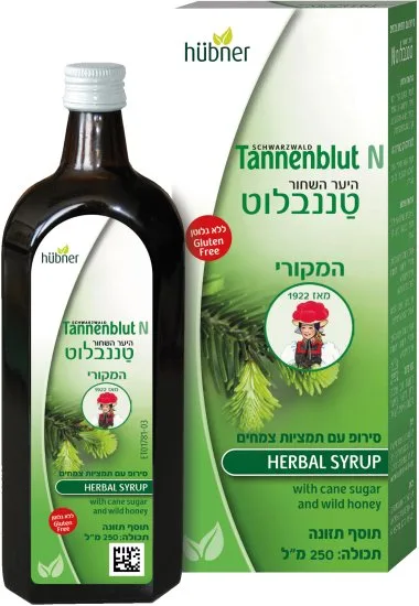טננבלוט N - סירופ תמצית צמחים 250 מל' TENNENBLUT N hubner