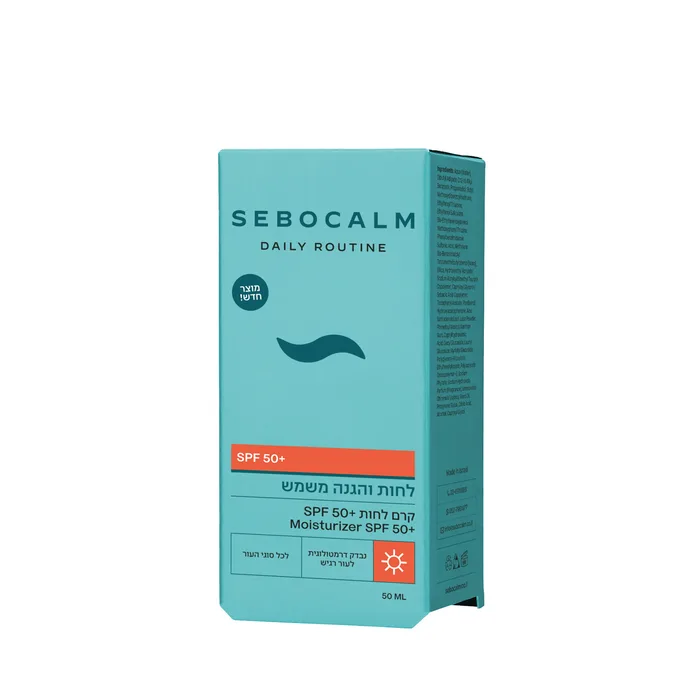קרם לחות והגנה מהשמש SPF50 - סבוקלם -SeboCalm