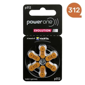 סוללה למכשיר שמיעה מספר 312 powerone