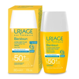 אוריאז' באריאסן נוזל אולטרה-לייט +SPF50 להגנה גבוהה מאד מהשמש UVA-UVB ואור כחול