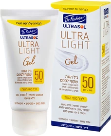 ג'ל הגנה שקוף לפנים SPF50 ד"ר פישר