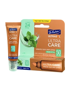 אולטרסול ULTRA CARE שפתון לחות והגנה מהשמש SPF50 מנטה ד"ר פישר
