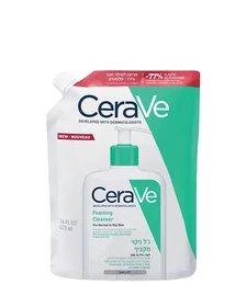 ג'ל ניקוי מקציף לעור רגיל עד שמן- אריזת מילוי cerave