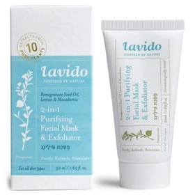 lavido מסיכת פילינג 2 ב-1 לכל סוגי העור לבידו