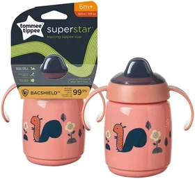 כוס אימון לשתייה 300 מ''ל Tommee Tippee Superstar - ורוד