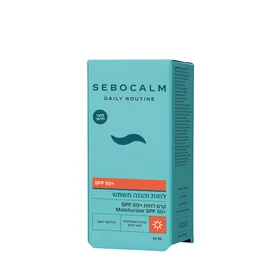 קרם לחות והגנה מהשמש SPF50 - סבוקלם -SeboCalm
