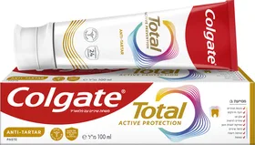 קולגייט משחת שיניים טוטאל הגנה פעילה נגד אבנית