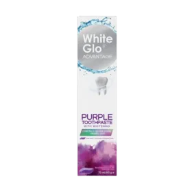 משחת שיניים סגולה לנטרול כתמים צהובים WHITE GLO