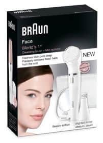 בראון- מכשיר להסרת שיער וניקוי עור הפנים -BRAUN